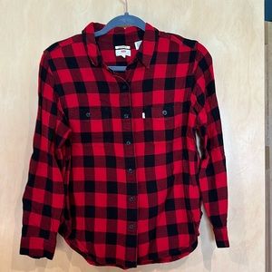 Levi’s Boyfriend Fit Flannel (large)